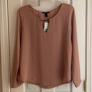 Pale Blush Pink Blouse